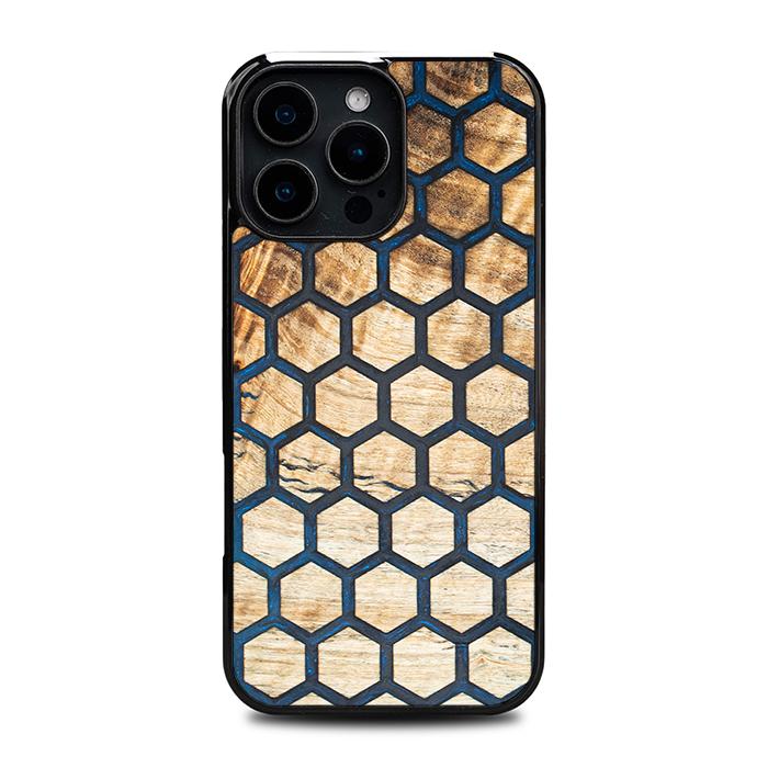 iPhone 16 Pro Max Handyhülle aus Harz und Holz - Synergy#F36