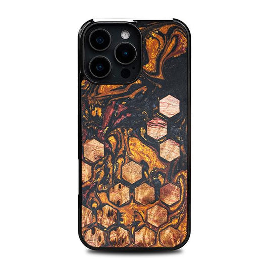 iPhone 16 Pro Max Handyhülle aus Harz und Holz - Synergy#F38