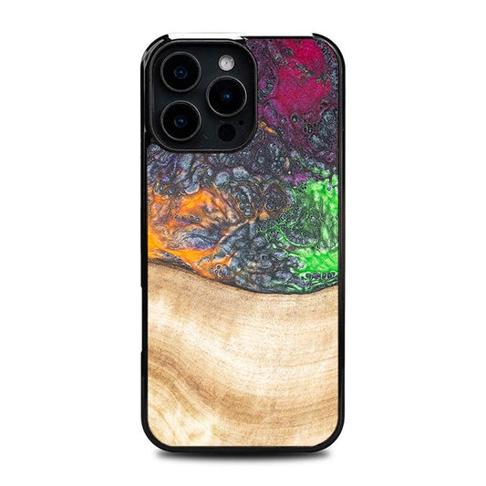 iPhone 16 Pro Max Handyhülle aus Harz und Holz - Synergy#F6