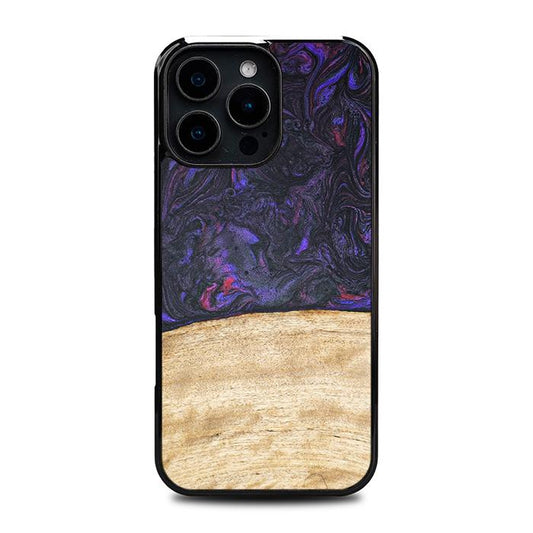 iPhone 16 Pro Max Handyhülle aus Harz und Holz - Synergy#F7