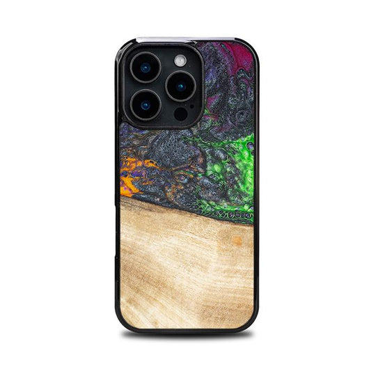 iPhone 16 Pro Handyhülle aus Harz und Holz - Synergy#F10