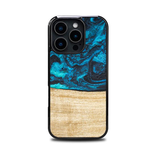 iPhone 16 Pro Handyhülle aus Harz und Holz - Synergy#F11