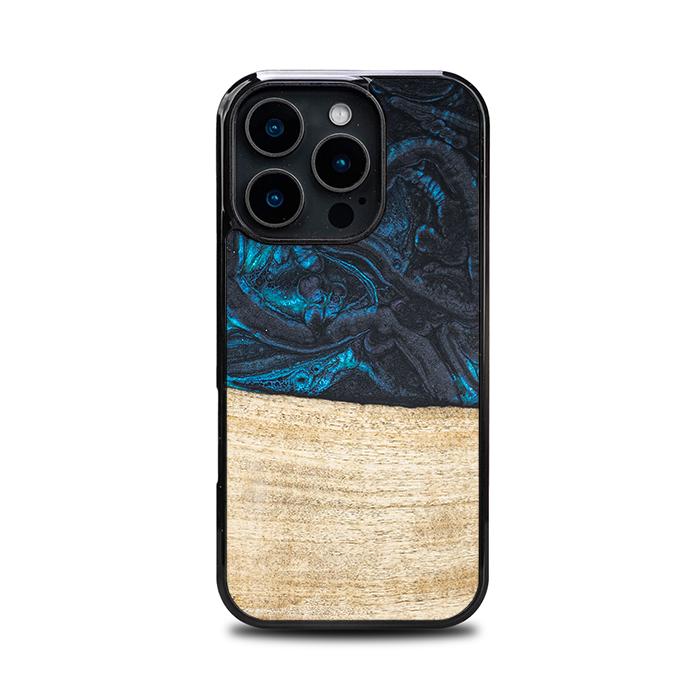 iPhone 16 Pro Handyhülle aus Harz und Holz - Synergy#F13