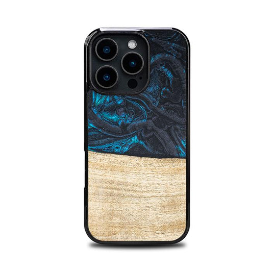 iPhone 16 Pro Handyhülle aus Harz und Holz - Synergy#F13