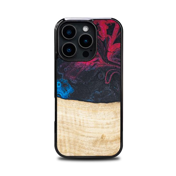iPhone 16 Pro Handyhülle aus Harz und Holz - Synergy#F14