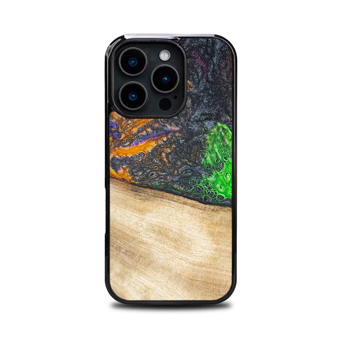 iPhone 16 Pro Handyhülle aus Harz und Holz - Synergy#F15