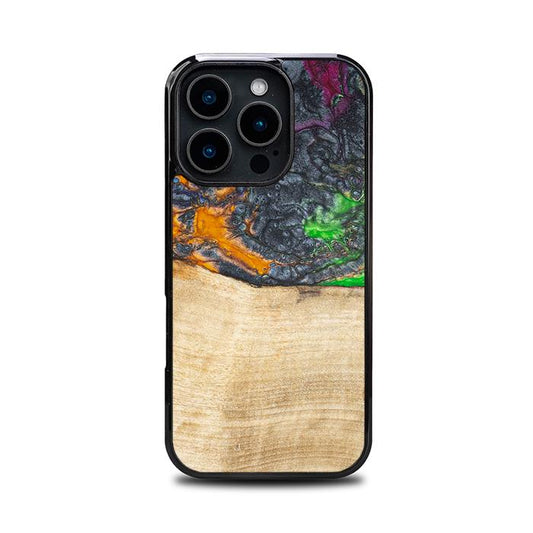 iPhone 16 Pro Handyhülle aus Harz und Holz - Synergy#F16