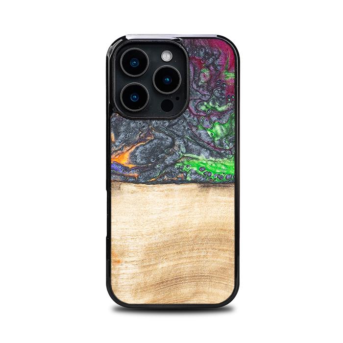 iPhone 16 Pro Handyhülle aus Harz und Holz - Synergy#F2