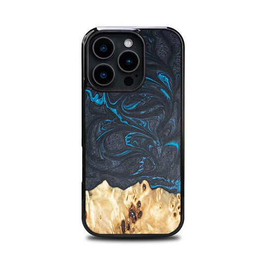 iPhone 16 Pro Handyhülle aus Harz und Holz - Synergy#F21
