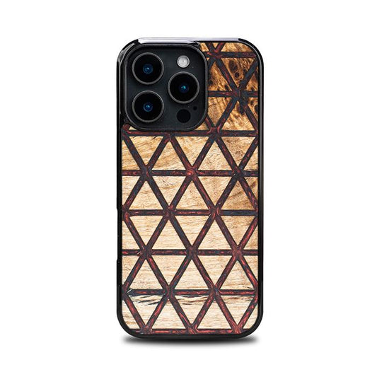 iPhone 16 Pro Handyhülle aus Harz und Holz - Synergy#F22
