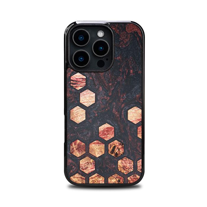 iPhone 16 Pro Handyhülle aus Harz und Holz - Synergy#F27