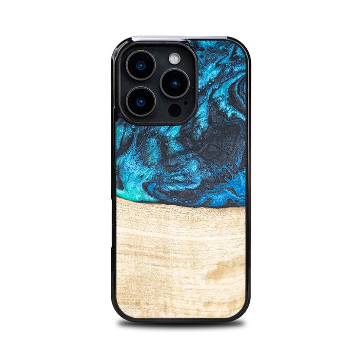 iPhone 16 Pro Handyhülle aus Harz und Holz - Synergy#F3