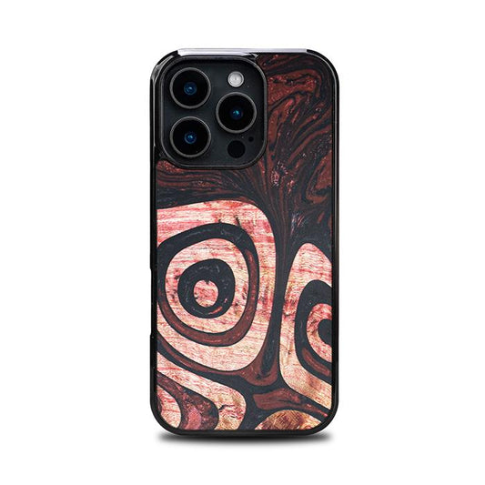 iPhone 16 Pro Handyhülle aus Harz und Holz - Synergy#F32