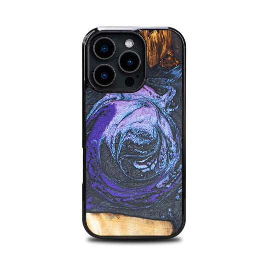 iPhone 16 Pro Handyhülle aus Harz und Holz - Synergy#F34