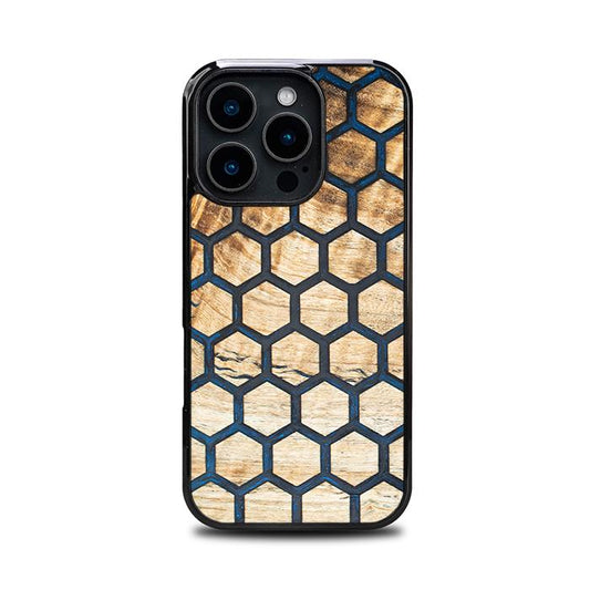 iPhone 16 Pro Handyhülle aus Harz und Holz - Synergy#F36