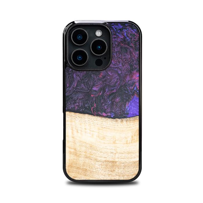 iPhone 16 Pro Handyhülle aus Harz und Holz - Synergy#F4