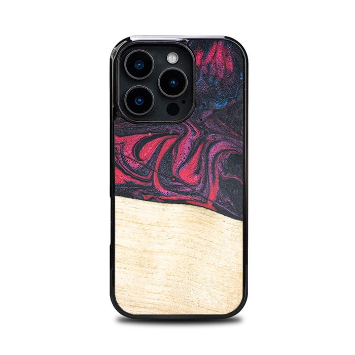 iPhone 16 Pro Handyhülle aus Harz und Holz - Synergy#F5