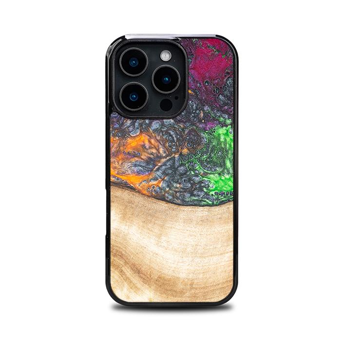 iPhone 16 Pro Handyhülle aus Harz und Holz - Synergy#F6