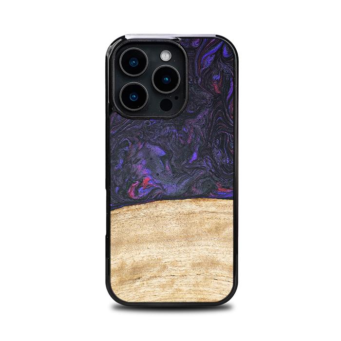 iPhone 16 Pro Handyhülle aus Harz und Holz - Synergy#F7