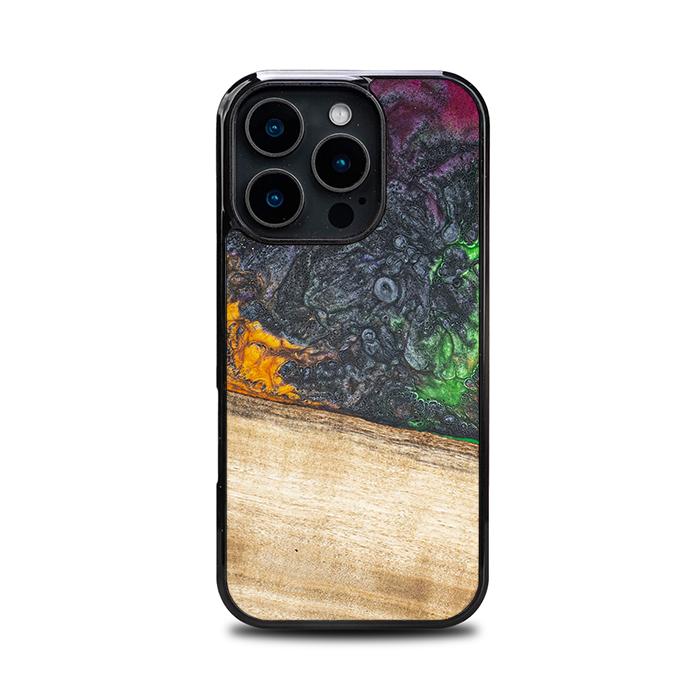 iPhone 16 Pro Handyhülle aus Harz und Holz - Synergy#F8