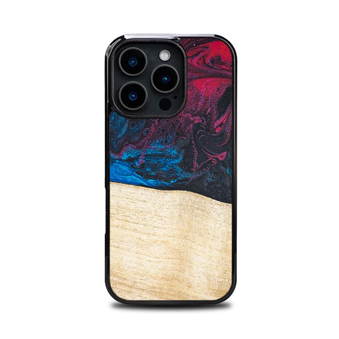 iPhone 16 Pro Handyhülle aus Harz und Holz - Synergy#F9