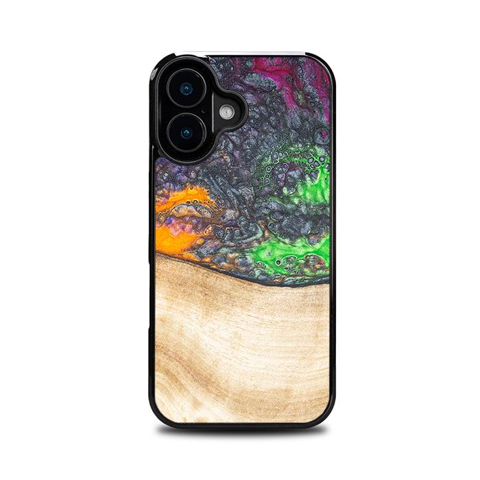 iPhone 16 Handyhülle aus Harz und Holz - Synergy#F1