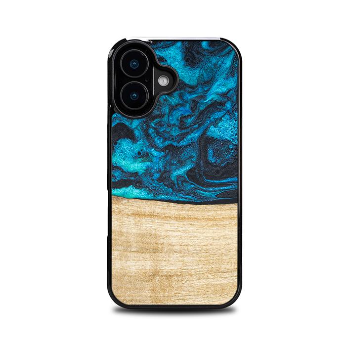 iPhone 16 Handyhülle aus Harz und Holz - Synergy#F11