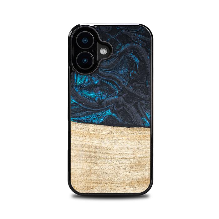 iPhone 16 Handyhülle aus Harz und Holz - Synergy#F13