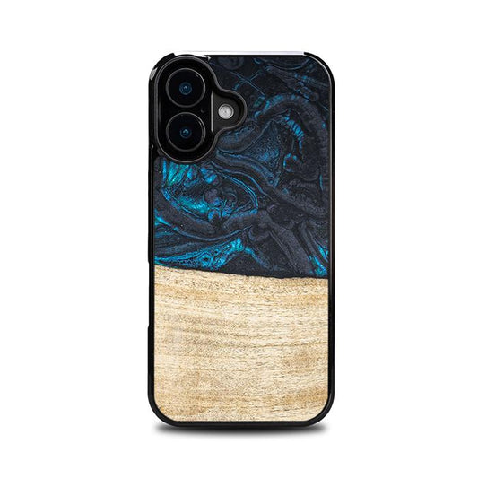 iPhone 16 Handyhülle aus Harz und Holz - Synergy#F13