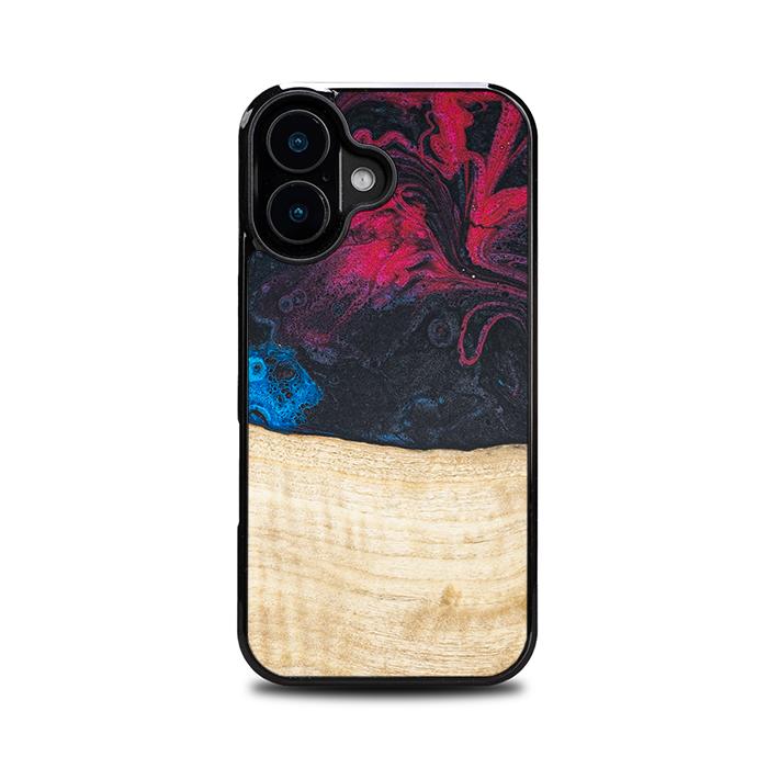 iPhone 16 Handyhülle aus Harz und Holz - Synergy#F14