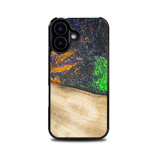 iPhone 16 Handyhülle aus Harz und Holz - Synergy#F15