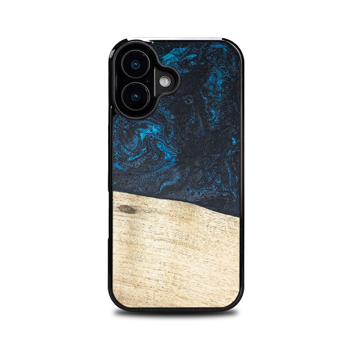 iPhone 16 Handyhülle aus Harz und Holz - Synergy#F17