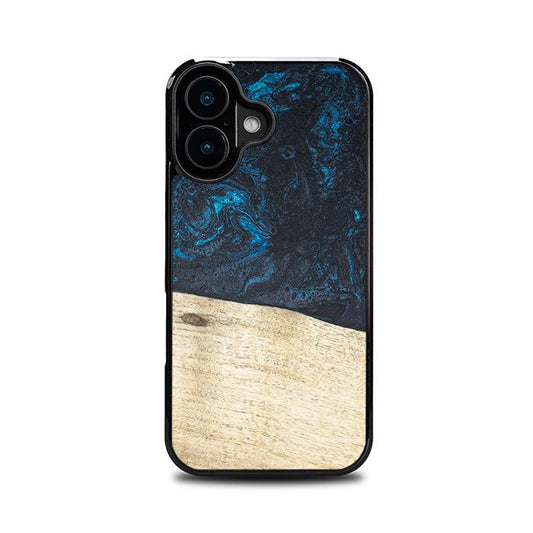 iPhone 16 Handyhülle aus Harz und Holz - Synergy#F17
