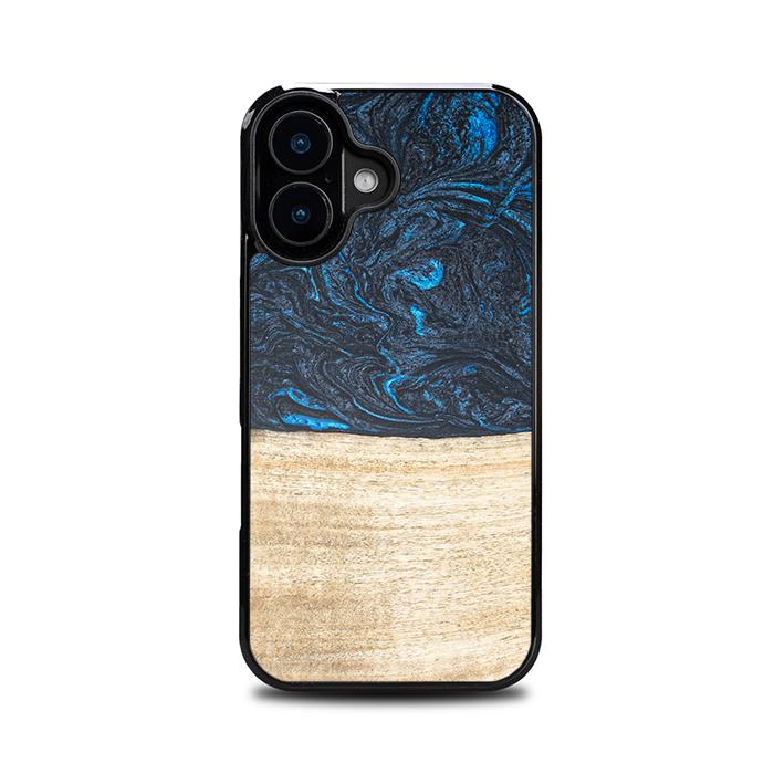 iPhone 16 Handyhülle aus Harz und Holz - Synergy#F19