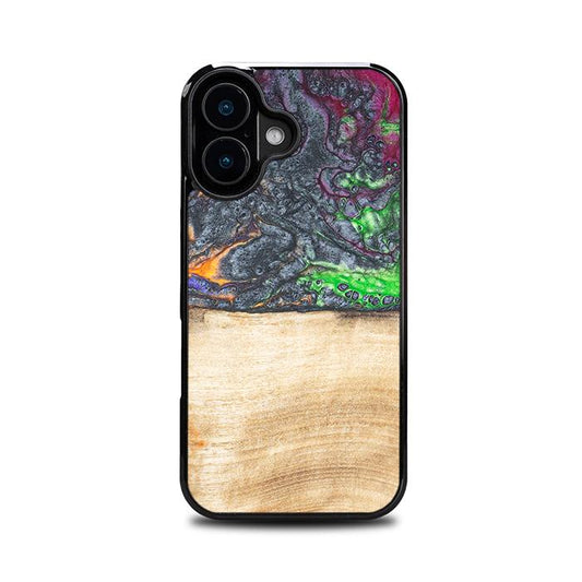 iPhone 16 Handyhülle aus Harz und Holz - Synergy#F2