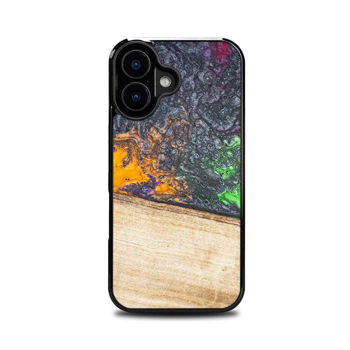 iPhone 16 Handyhülle aus Harz und Holz - Synergy#F20