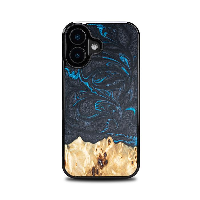 iPhone 16 Handyhülle aus Harz und Holz - Synergy#F21