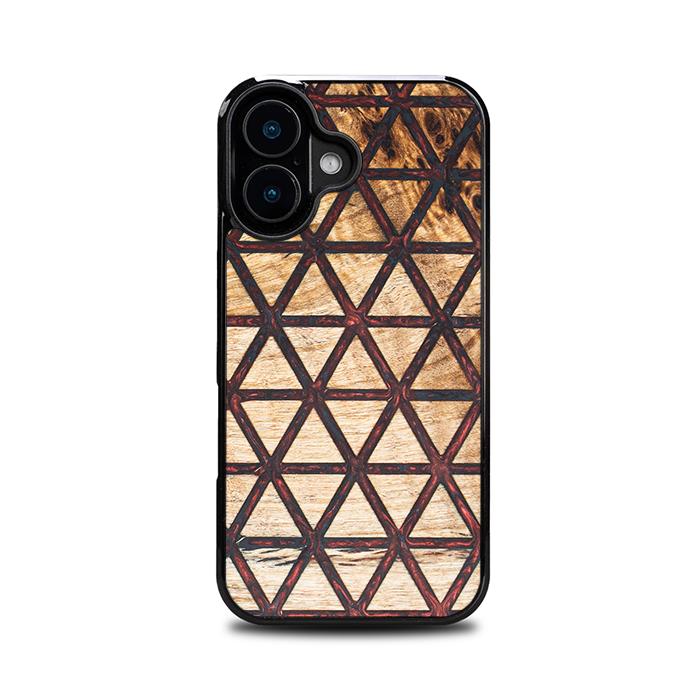 iPhone 16 Handyhülle aus Harz und Holz - Synergy#F22