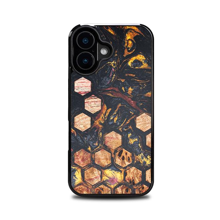 iPhone 16 Handyhülle aus Harz und Holz - Synergy#F26