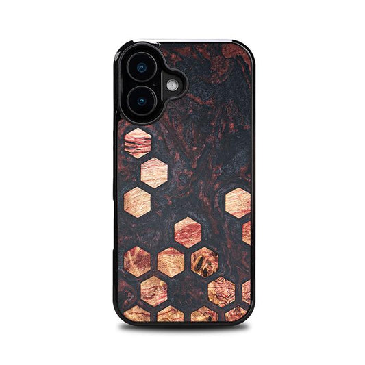 iPhone 16 Handyhülle aus Harz und Holz - Synergy#F27