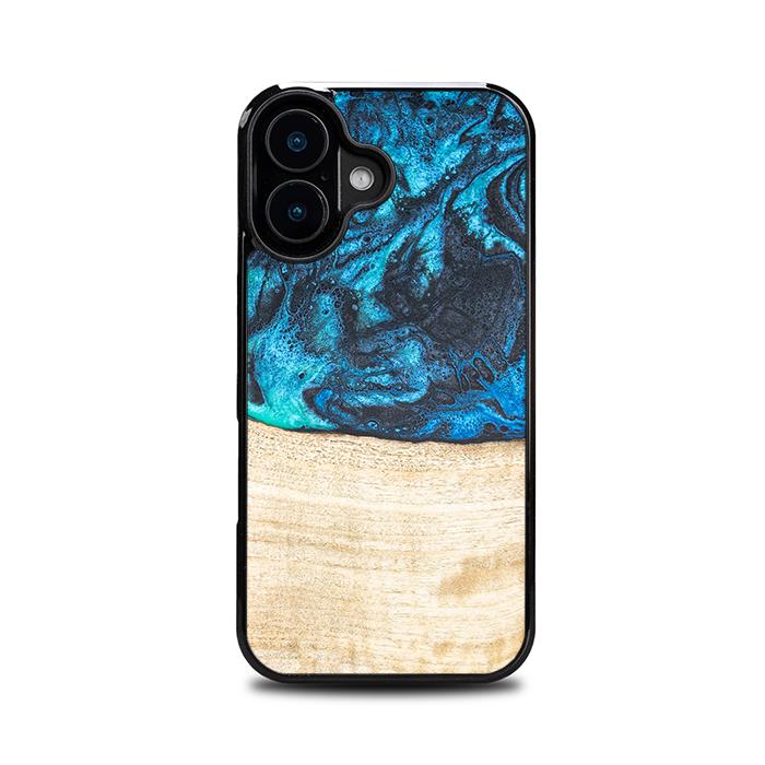 iPhone 16 Handyhülle aus Harz und Holz - Synergy#F3