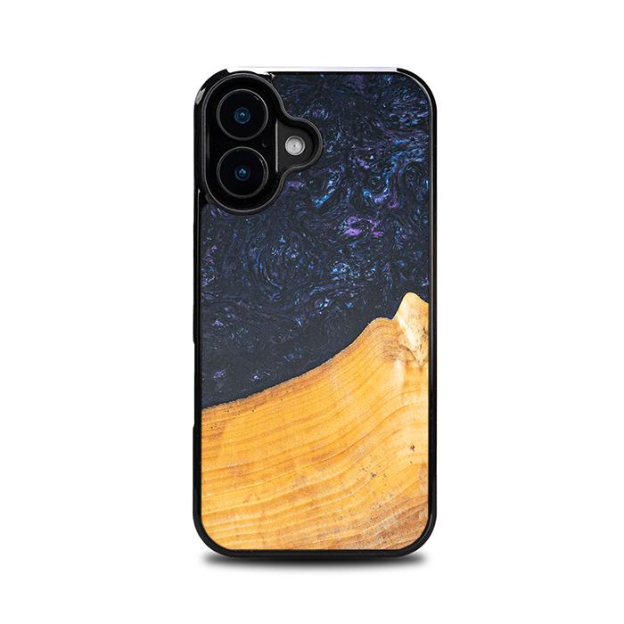 iPhone 16 Handyhülle aus Harz und Holz - Synergy#F37