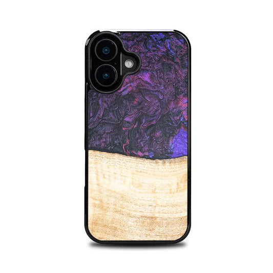 iPhone 16 Handyhülle aus Harz und Holz - Synergy#F4