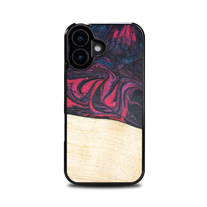 iPhone 16 Handyhülle aus Harz und Holz - Synergy#F5