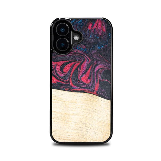 iPhone 16 Handyhülle aus Harz und Holz - Synergy#F5