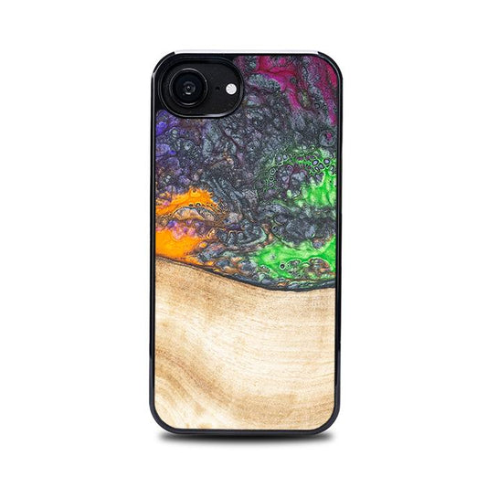 iPhone 16e Handyhülle aus Harz und Holz - Synergy#F1