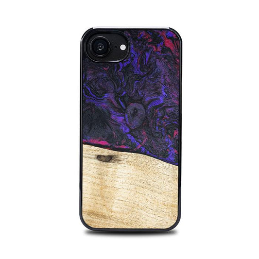 iPhone 16e Handyhülle aus Harz und Holz - Synergy#F18