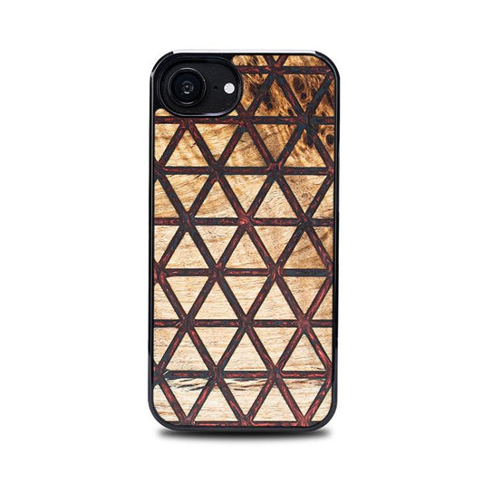 iPhone 16e Handyhülle aus Harz und Holz - Synergy#F22