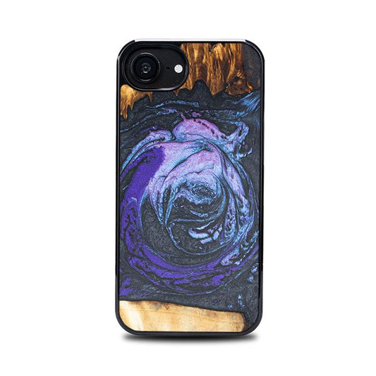 iPhone 16e Handyhülle aus Harz und Holz - Synergy#F34