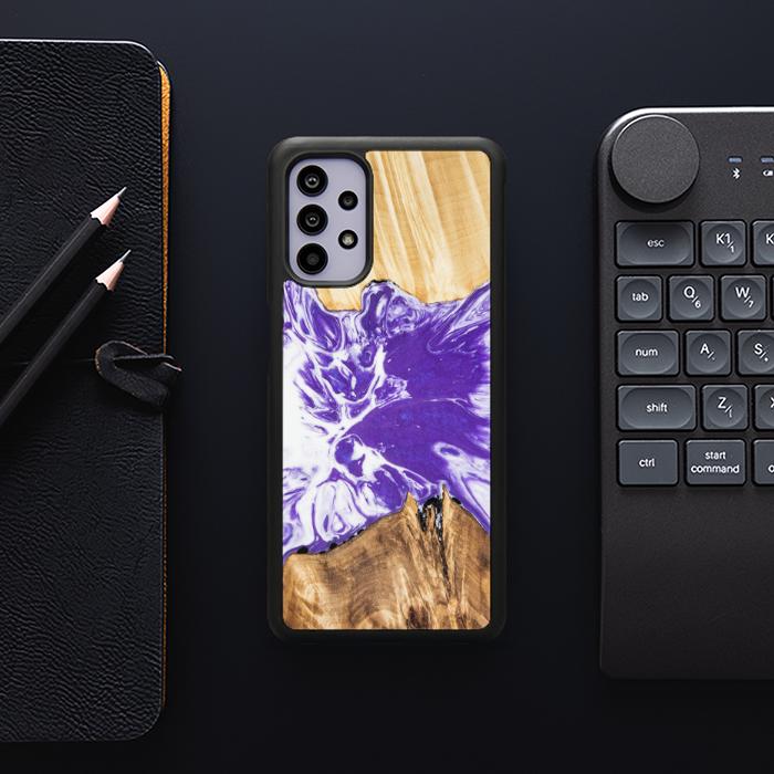 Samsung Galaxy A32 4G Etui na telefon z żywicy i drewna - Synergy# A78